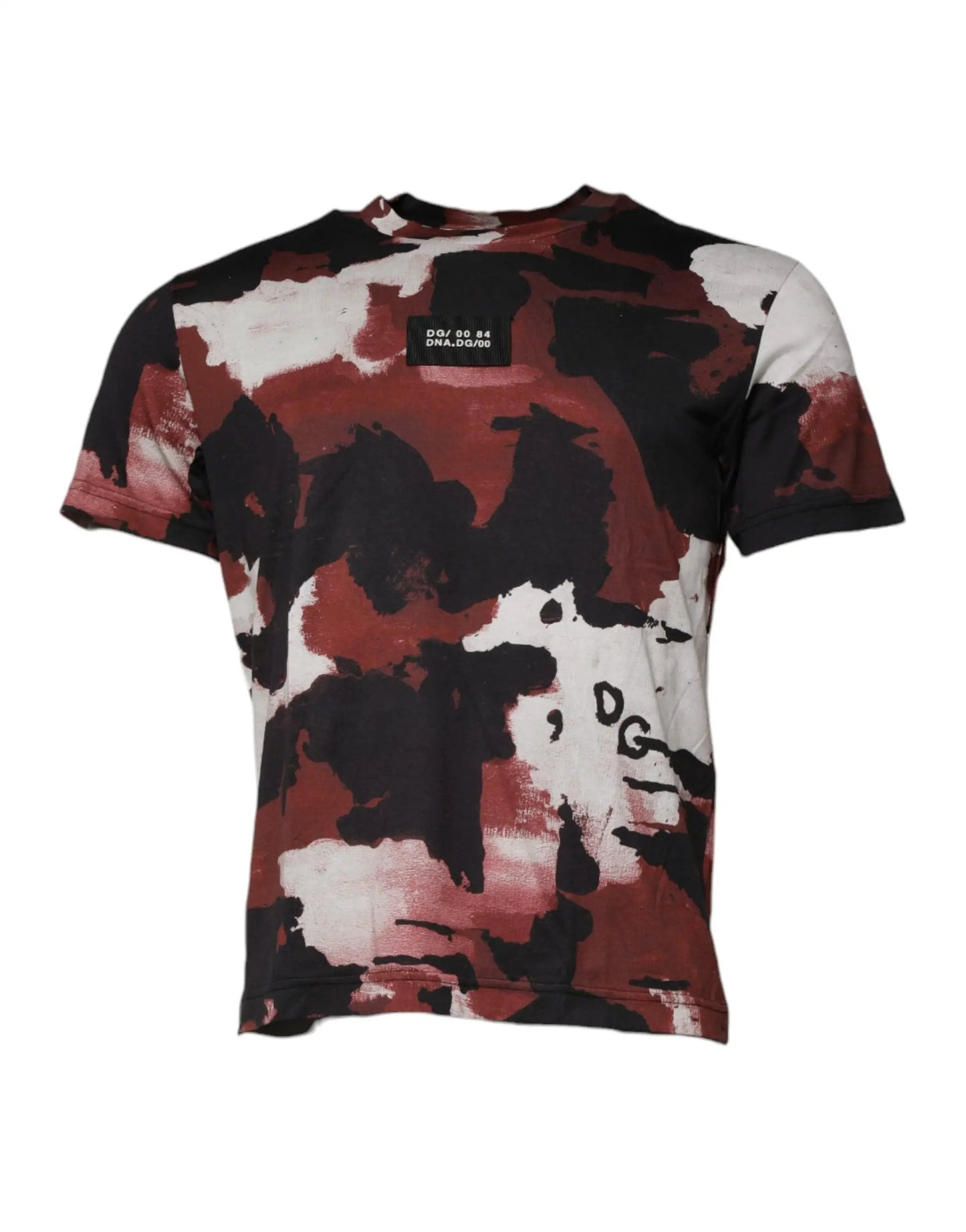 Dolce & Gabbana Multicolor Camouflage Crew Neck T-shirt by Dolce & Gabbana