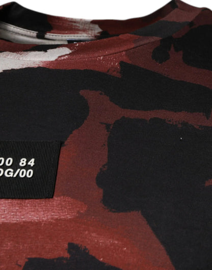 Dolce & Gabbana Multicolor Camouflage Crew Neck T-shirt by Dolce & Gabbana