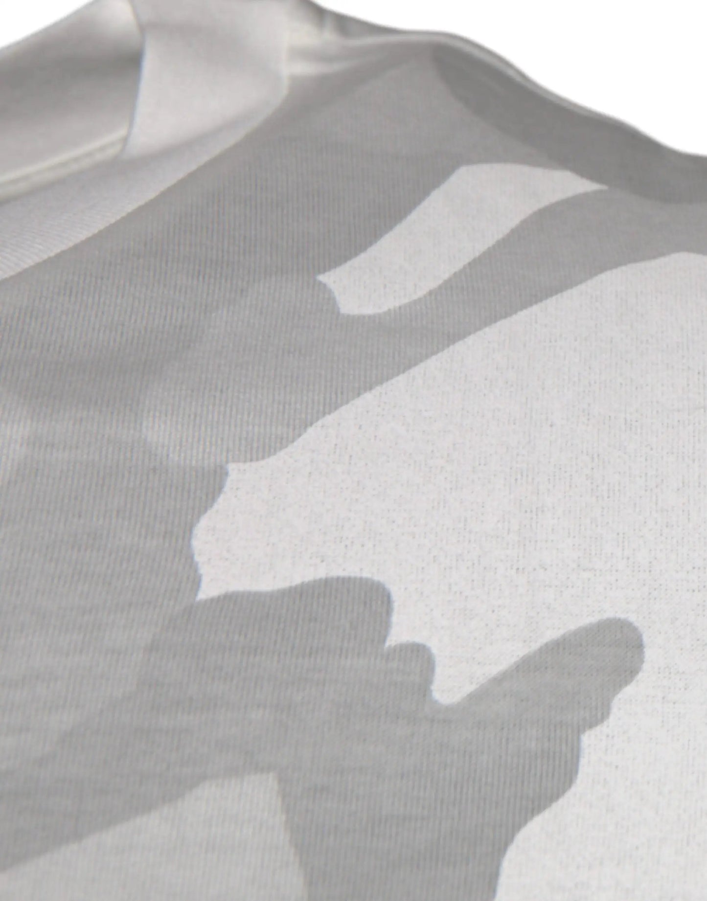 Dolce & Gabbana White Gray Camouflage Cotton Crew Neck T-shirt by Dolce & Gabbana