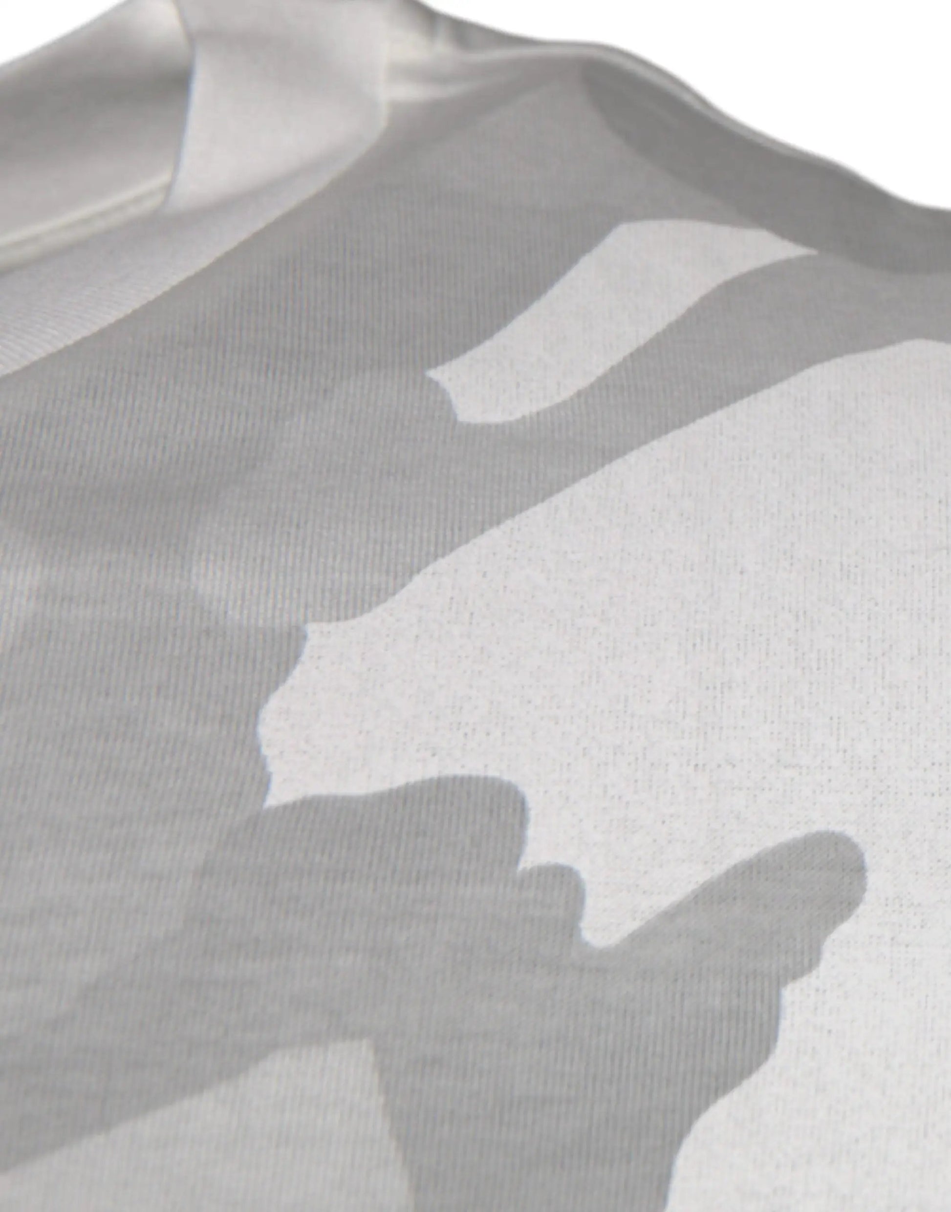 Dolce & Gabbana White Gray Camouflage Cotton Crew Neck T-shirt by Dolce & Gabbana