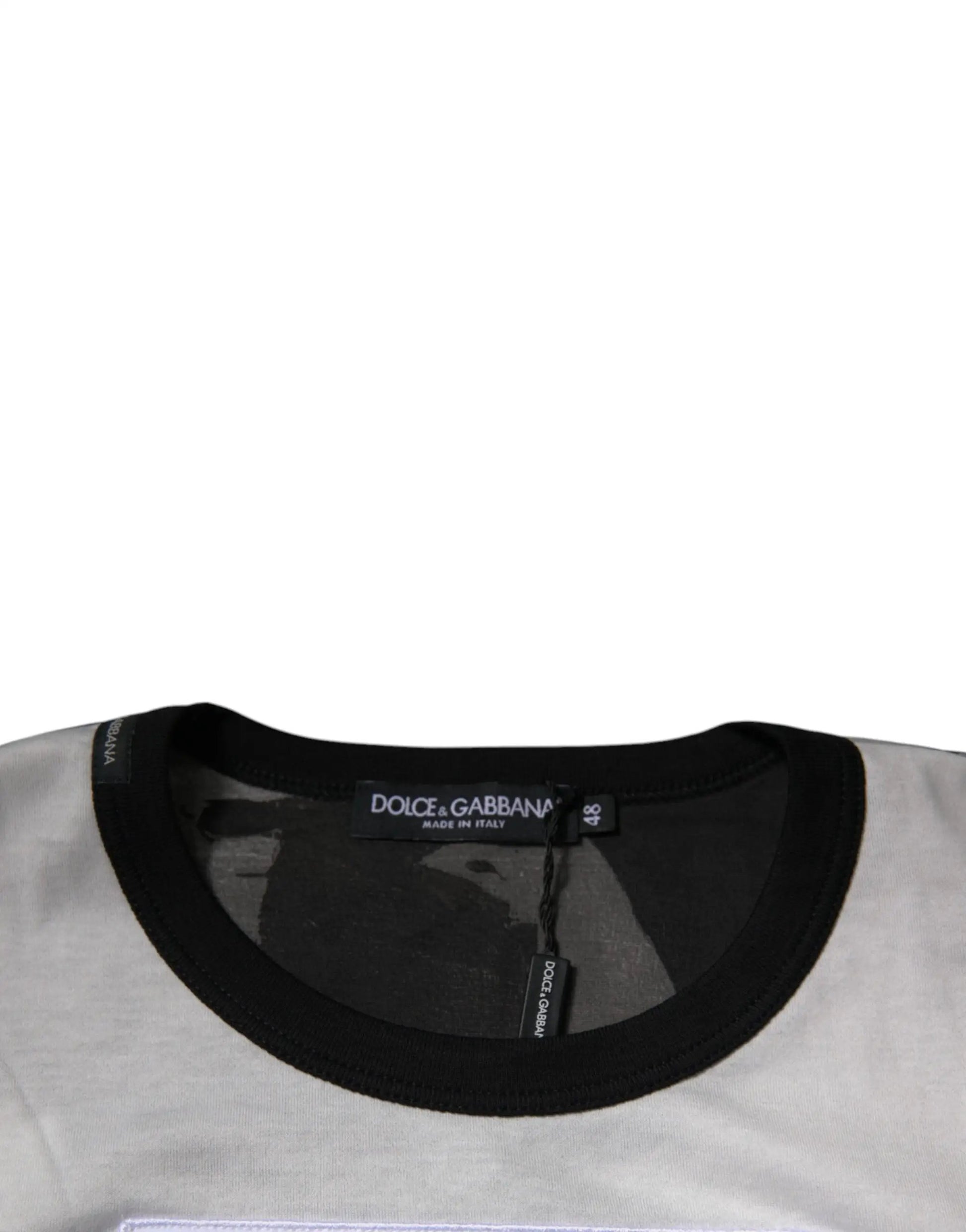 Dolce & Gabbana Multicolor Camouflage Crew Neck T-shirt by Dolce & Gabbana