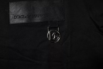 Dolce & Gabbana Black Logo Patch Cotton Crew Neck T-shirt by Dolce & Gabbana