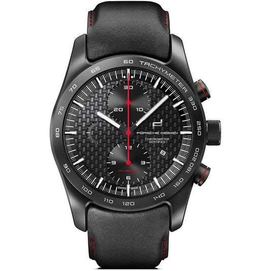Porsche Design Black Leather Sport Watch by Porsche Design