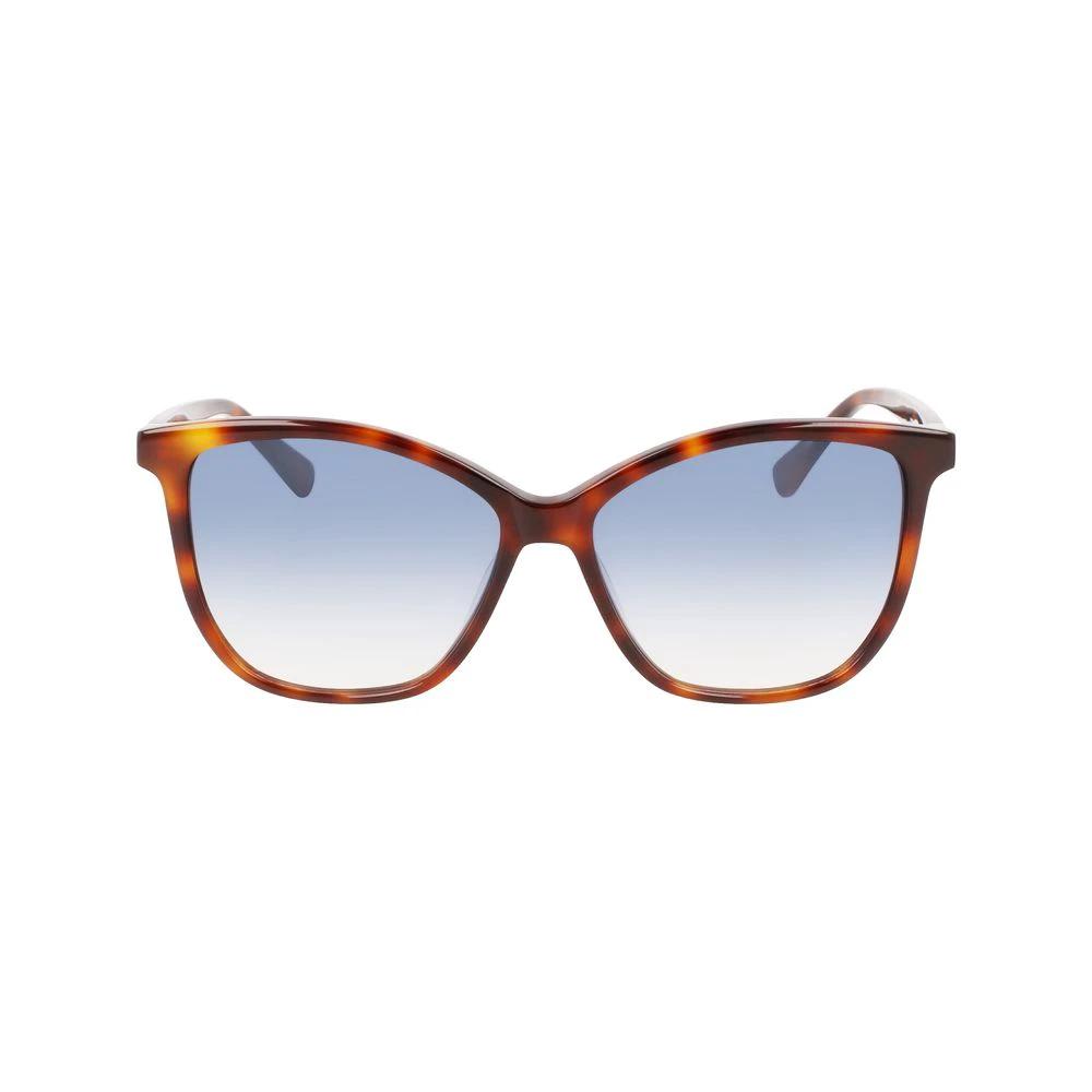 Longchamp Brown Acetate Sunglasses by Longchamp