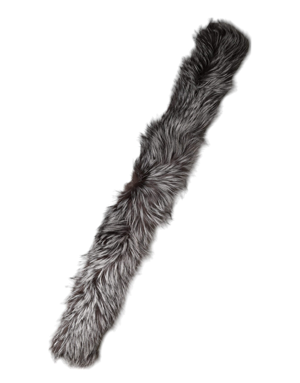Col Dolce & Gabbana femme en fourrure de renard argenté gris – MS7118
