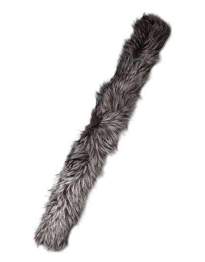 Col Dolce & Gabbana femme en fourrure de renard argenté gris – MS7118