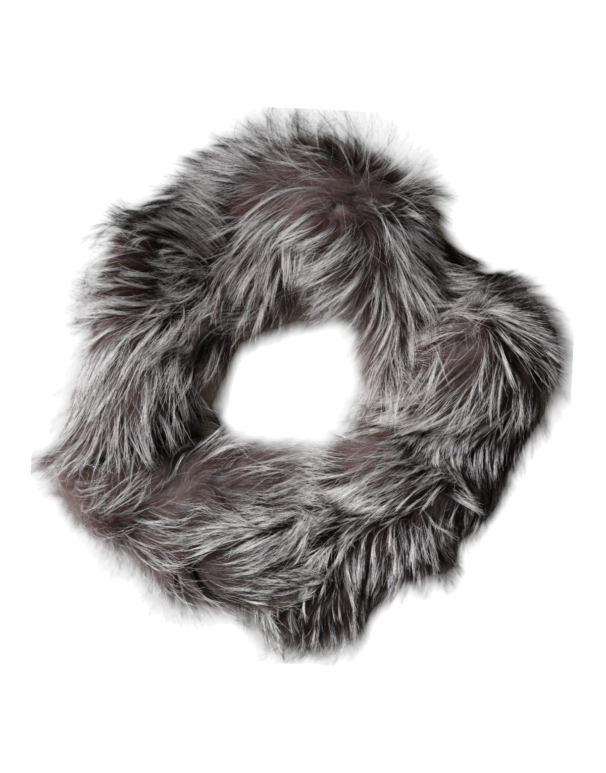 Col Dolce & Gabbana femme en fourrure de renard argenté gris – MS7118
