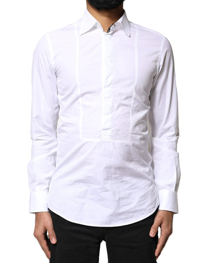 Dolce & Gabbana White Cotton Long Sleeves Formal Dress Shirt by Dolce & Gabbana