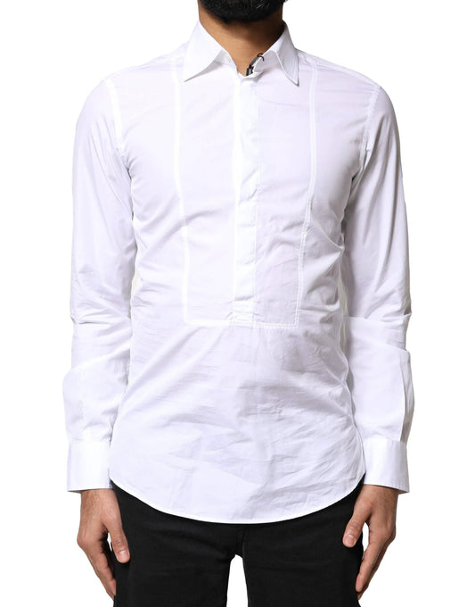 Dolce & Gabbana White Cotton Long Sleeves Formal Dress Shirt by Dolce & Gabbana