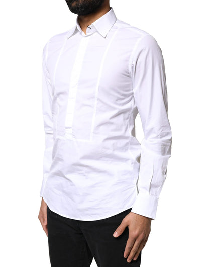 Dolce & Gabbana White Cotton Long Sleeves Formal Dress Shirt by Dolce & Gabbana