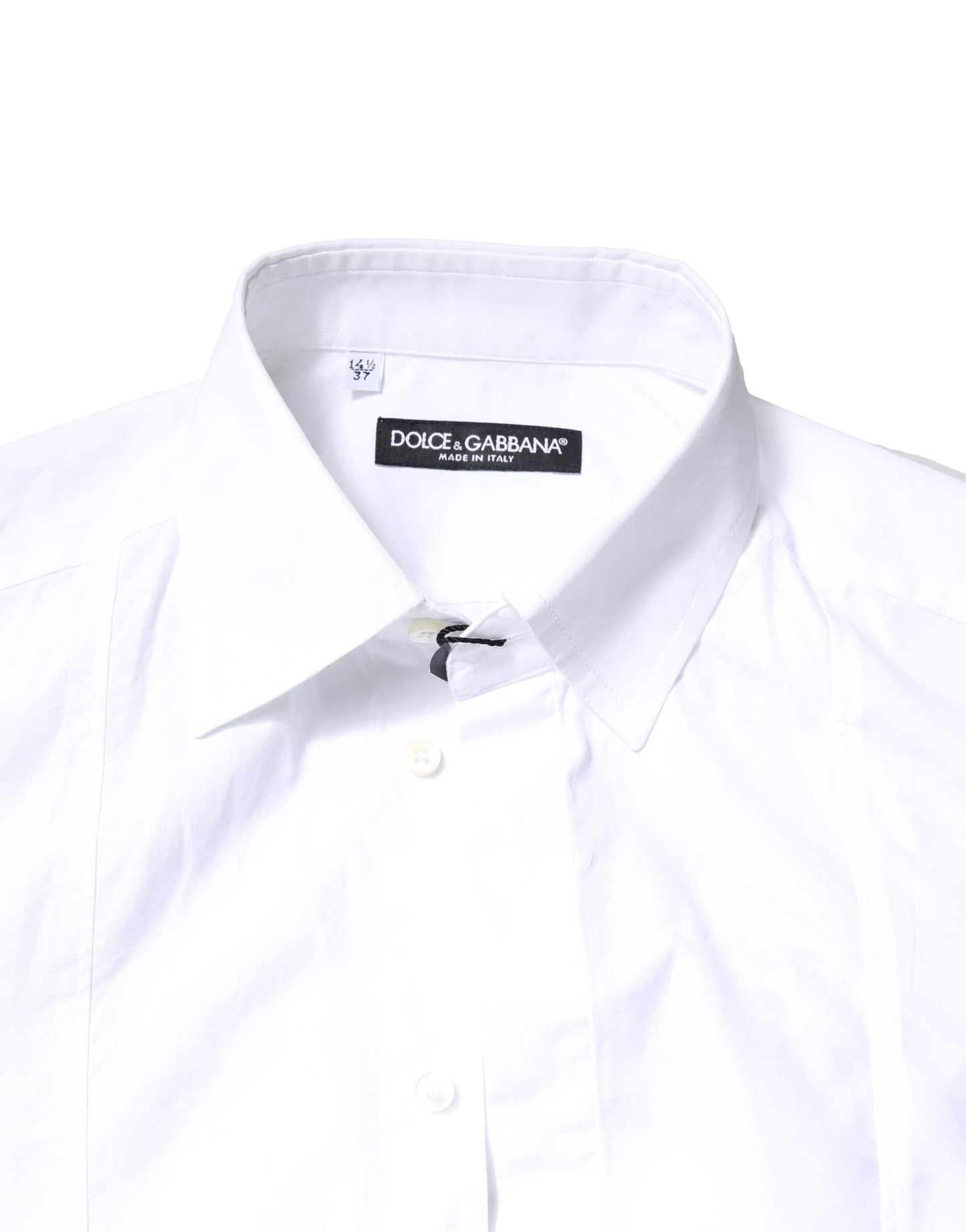 Dolce & Gabbana White Cotton Long Sleeves Formal Dress Shirt by Dolce & Gabbana