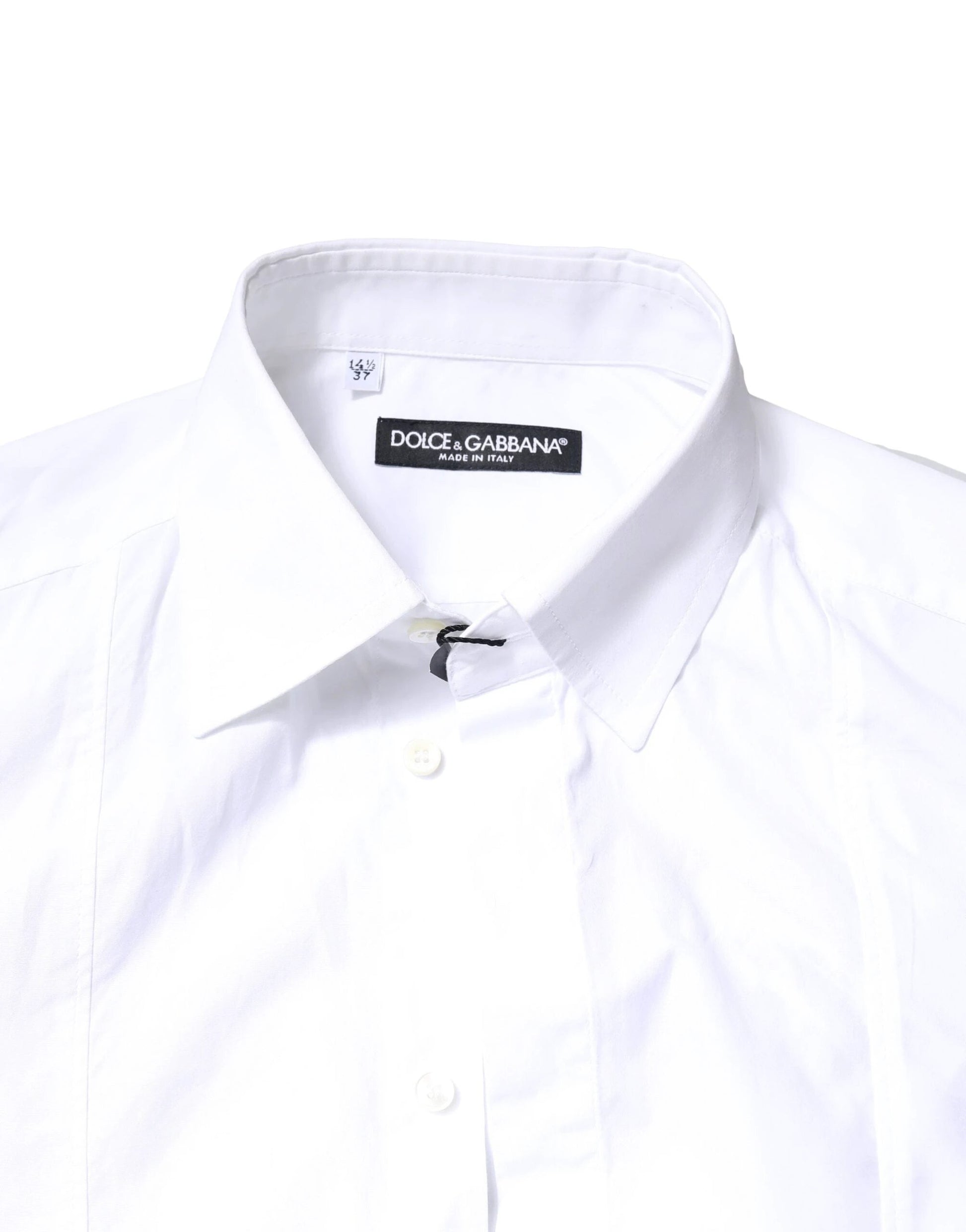 Dolce & Gabbana White Cotton Long Sleeves Formal Dress Shirt by Dolce & Gabbana