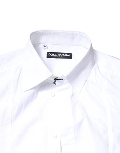 Dolce & Gabbana White Cotton Long Sleeves Formal Dress Shirt by Dolce & Gabbana