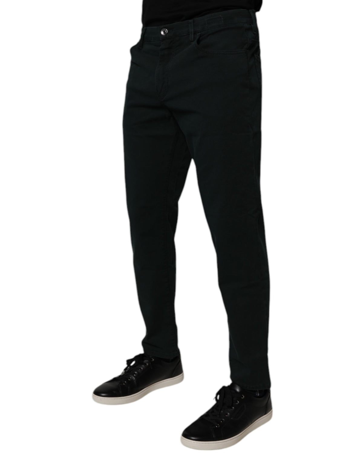 Jean Dolce & Gabbana homme ample en coton vert foncé – PAN75209