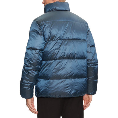 Calvin Klein Jeans Blue Recycled Polyamide Coat by Calvin Klein Jeans