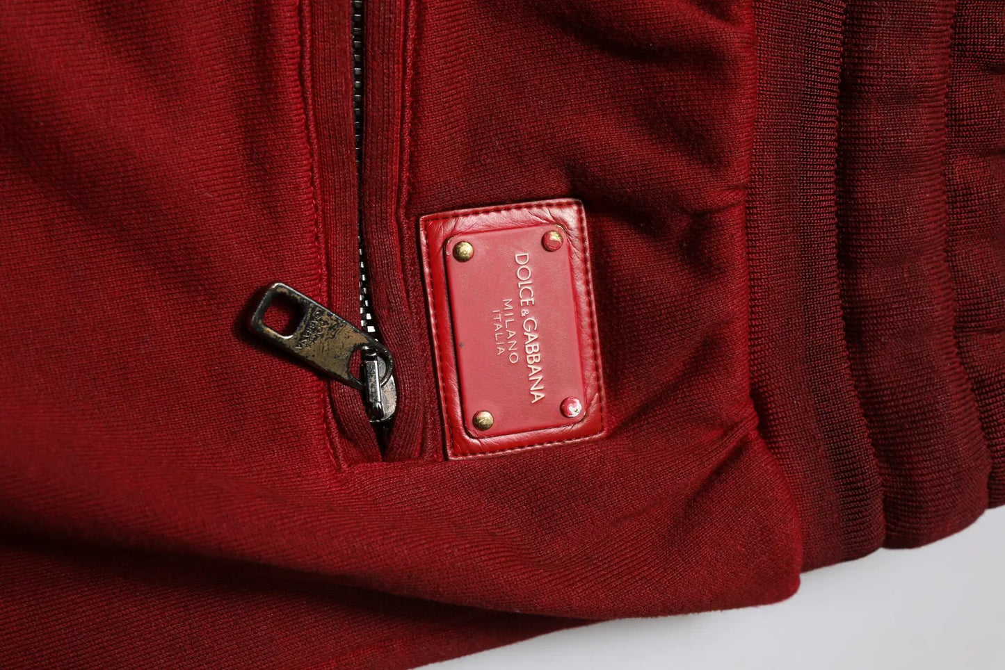 Dolce & Gabbana Maroon Rip Style Bermuda Sweatshorts Shorts by Dolce & Gabbana