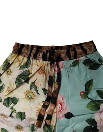 Dolce & Gabbana Multicolor Floral Print Men Bermuda Shorts by Dolce & Gabbana