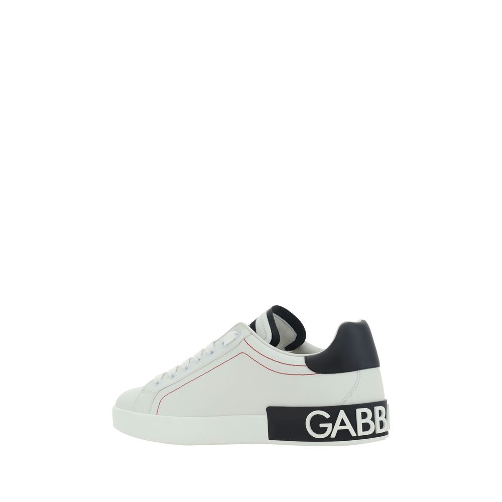 Baskets Dolce & Gabbana homme en cuir de veau blanc – DO-CS2216AH52689697