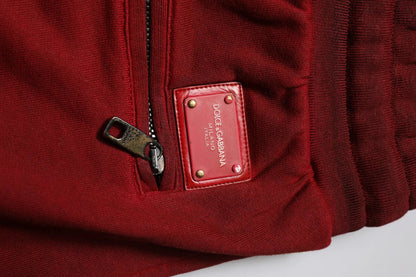 Dolce & Gabbana Bordeaux Cotton Bermuda Men Sweatshorts Shorts by Dolce & Gabbana