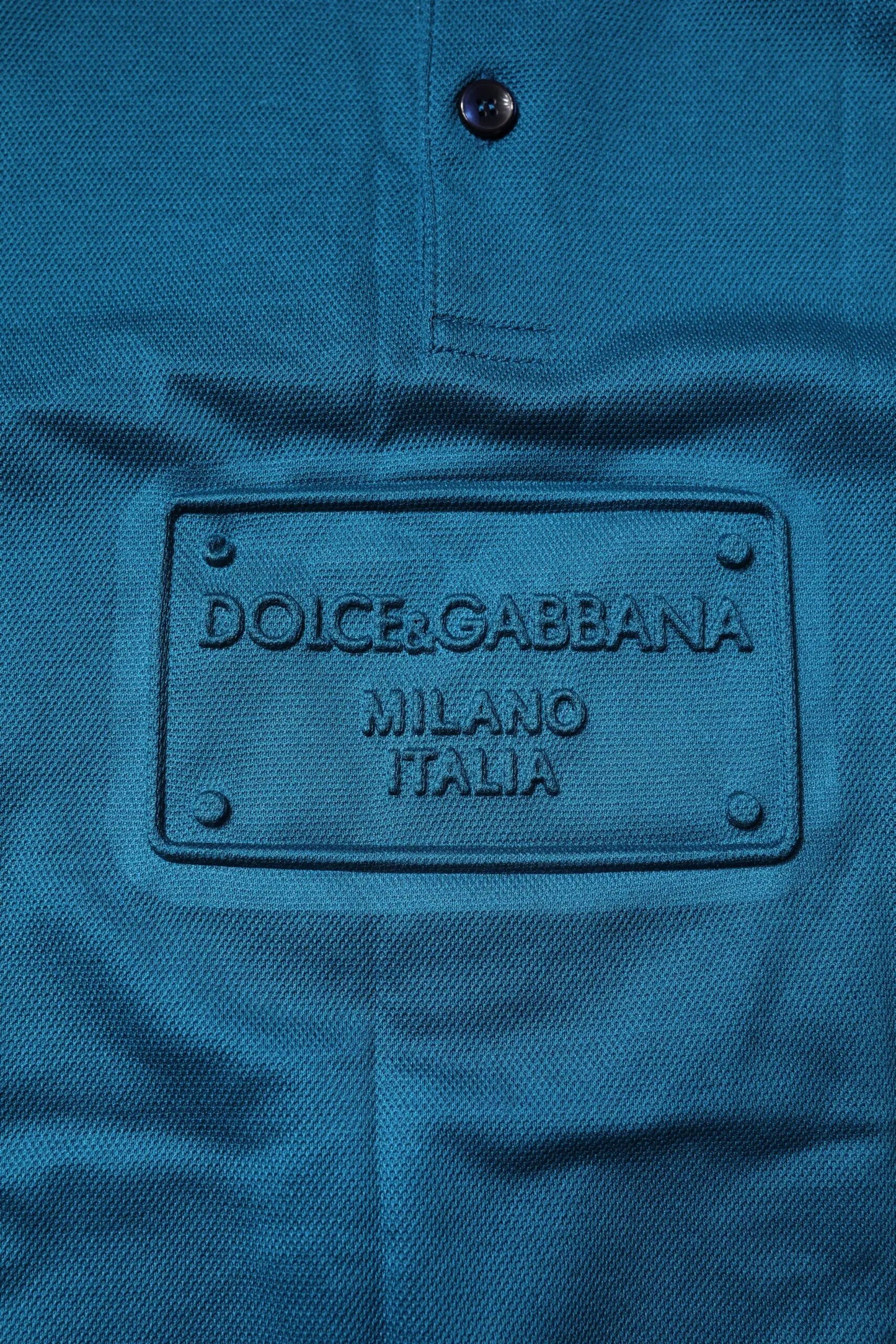 Dolce & Gabbana Blue Logo Cotton Men Polo Shirt T-shirt by Dolce & Gabbana