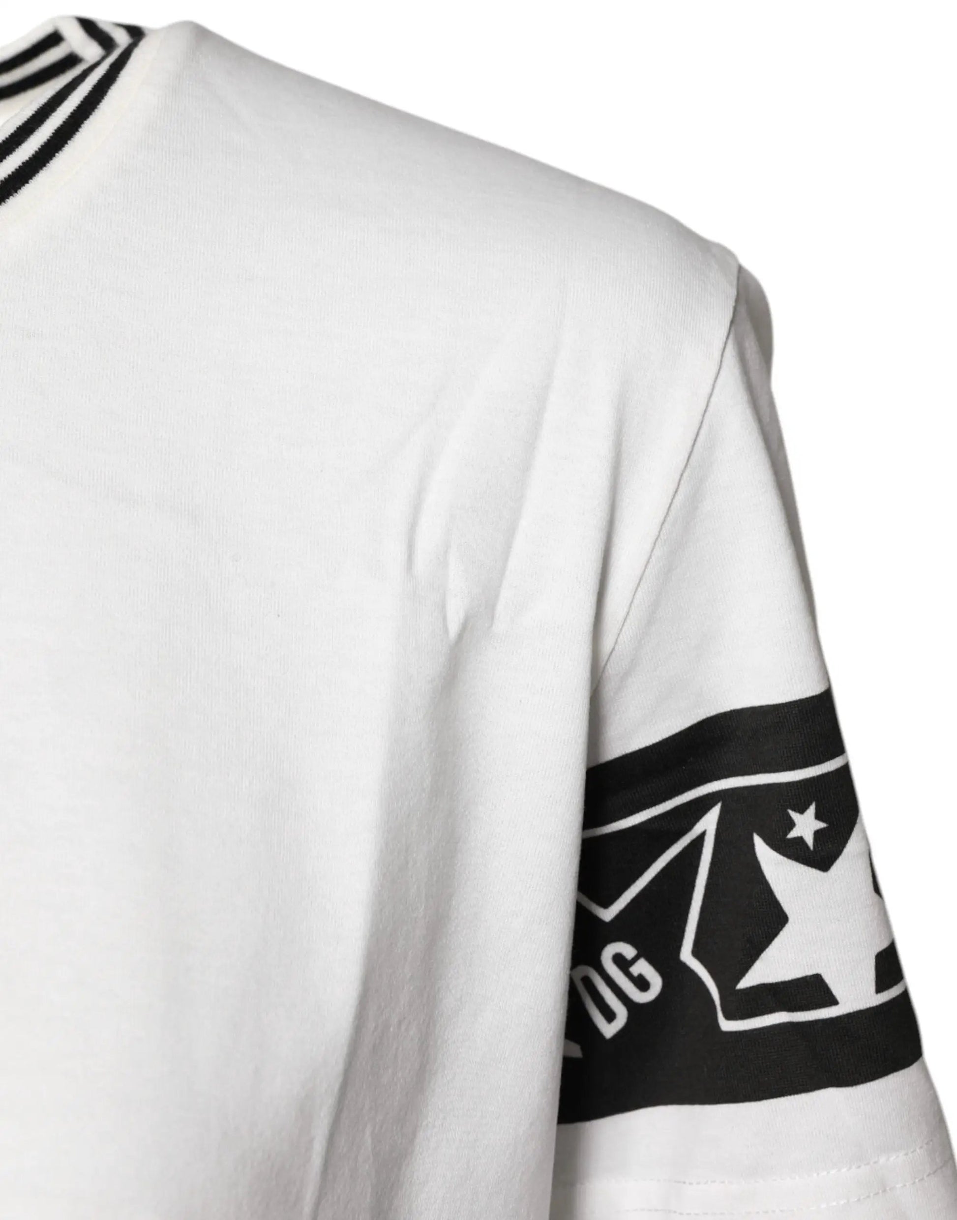 Dolce & Gabbana White #DGMillennials Cotton Crewneck T-shirt by Dolce & Gabbana