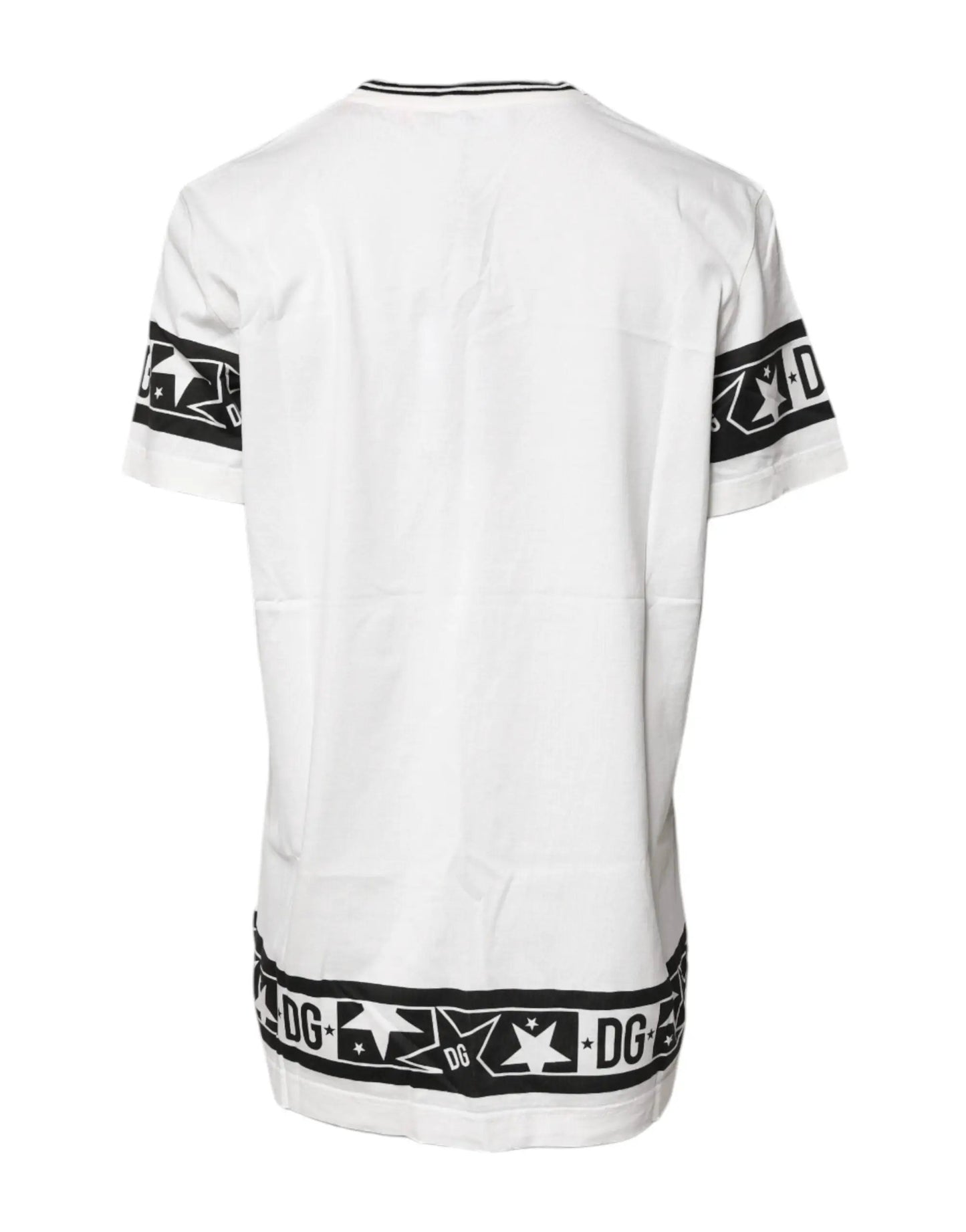 Dolce & Gabbana White #DGMillennials Cotton Crewneck T-shirt by Dolce & Gabbana