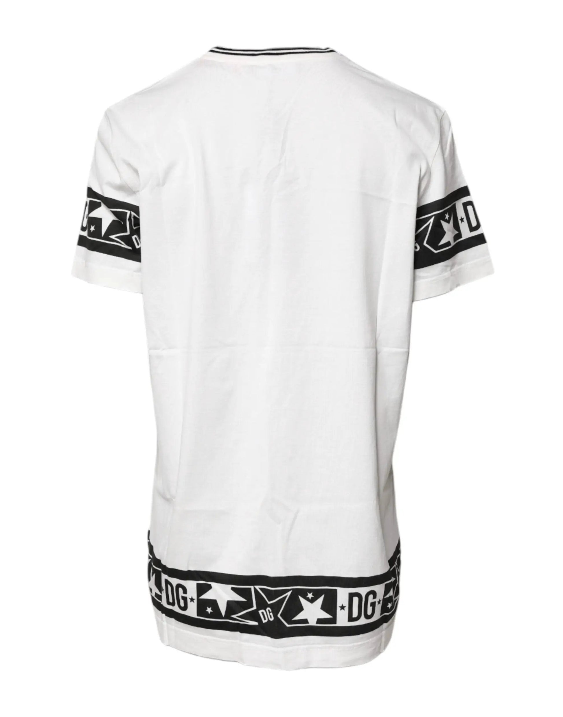 Dolce & Gabbana White #DGMillennials Cotton Crewneck T-shirt by Dolce & Gabbana