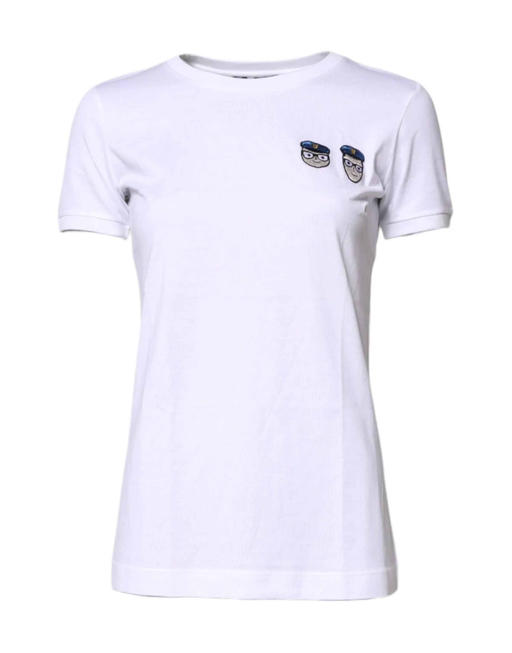 Dolce & Gabbana White #DGFamily Cotton Crew Neck T-shirt by Dolce & Gabbana