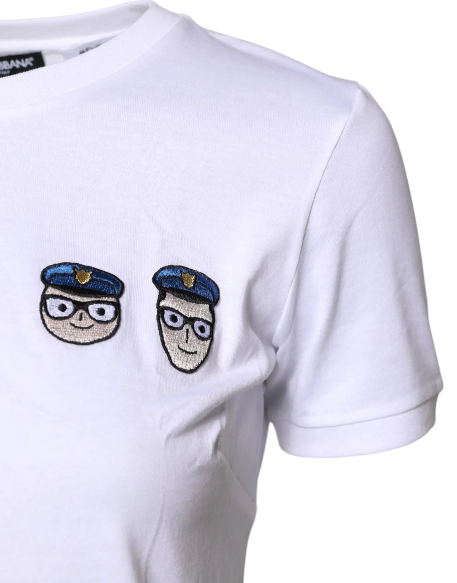 Dolce & Gabbana White #DGFamily Cotton Crew Neck T-shirt by Dolce & Gabbana