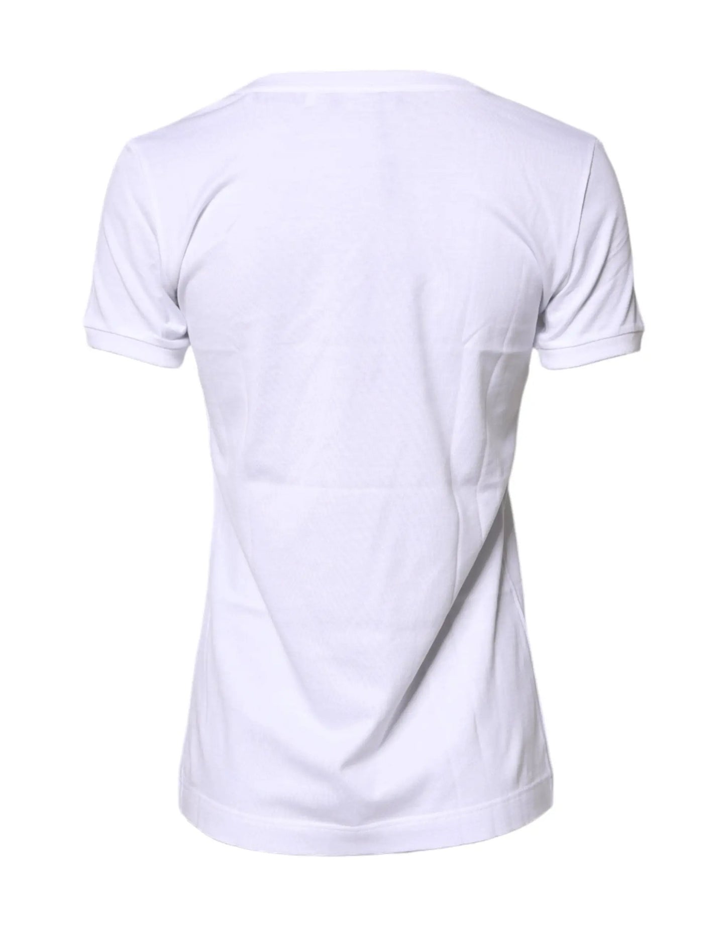 Dolce & Gabbana White #DGFamily Cotton Crew Neck T-shirt by Dolce & Gabbana