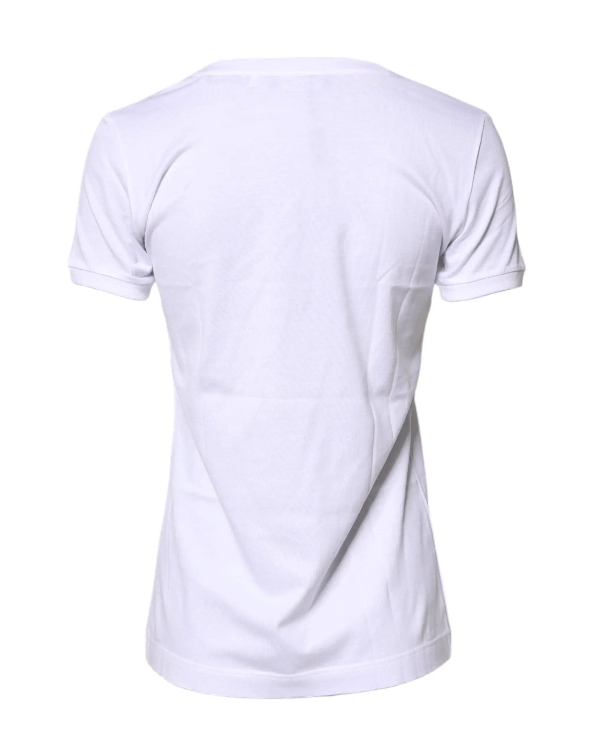 Dolce & Gabbana White #DGFamily Cotton Crew Neck T-shirt by Dolce & Gabbana