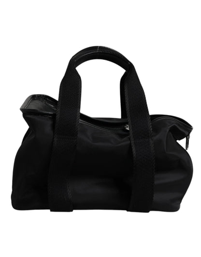 Dolce & Gabbana Black Shoulder Strap Pet Carry Logo Plaque Bag by Dolce & Gabbana