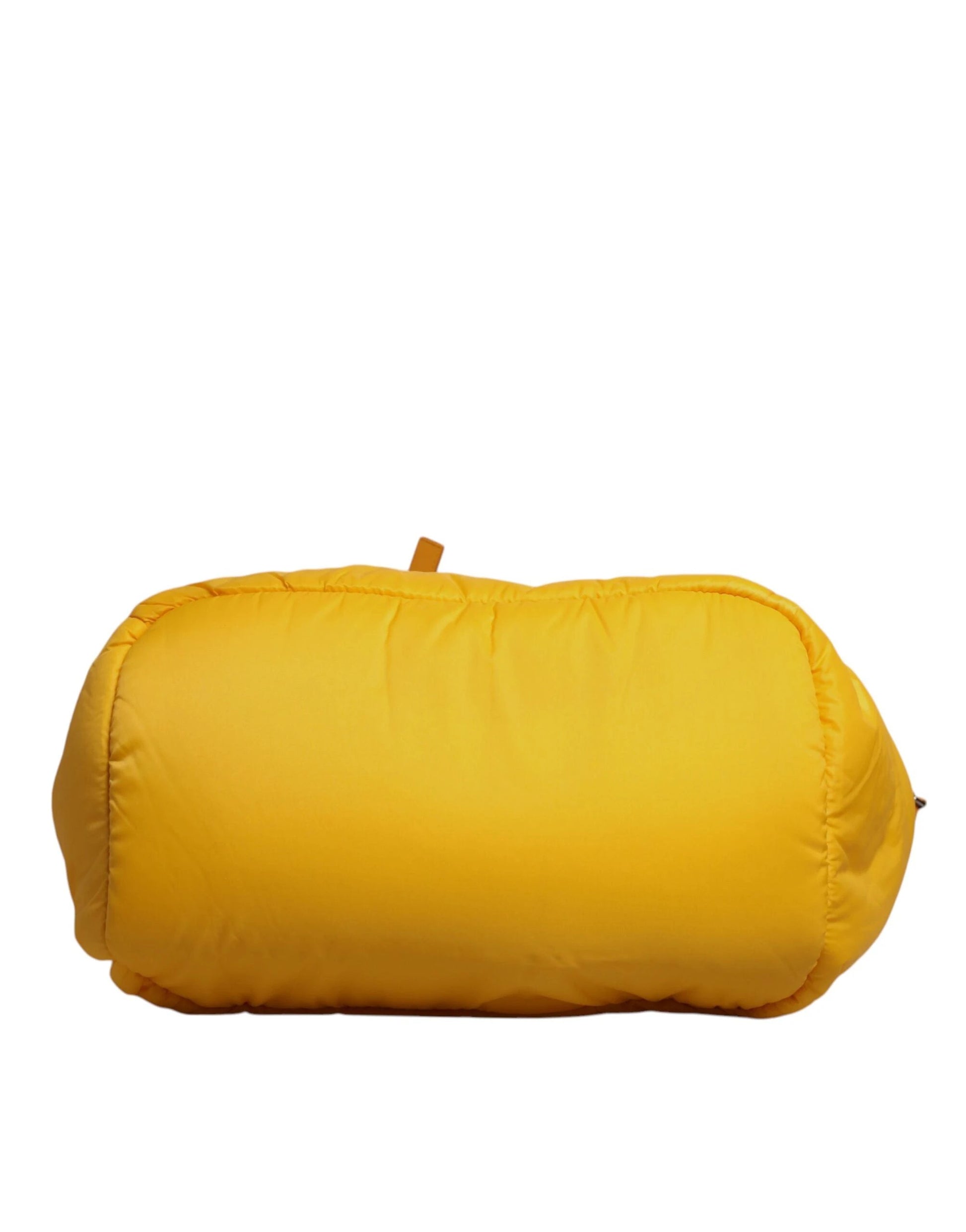 Dolce & Gabbana Yellow Orange Nylon Logo Plaque Hand Shoulder Duffle Bag by Dolce & Gabbana