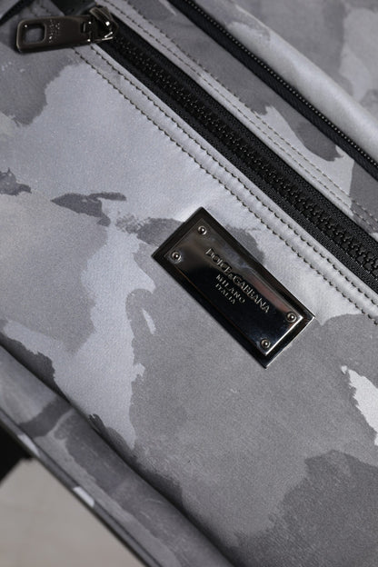 Sac à dos Dolce & Gabbana camouflage à plaque logo en coton – BAG4353
