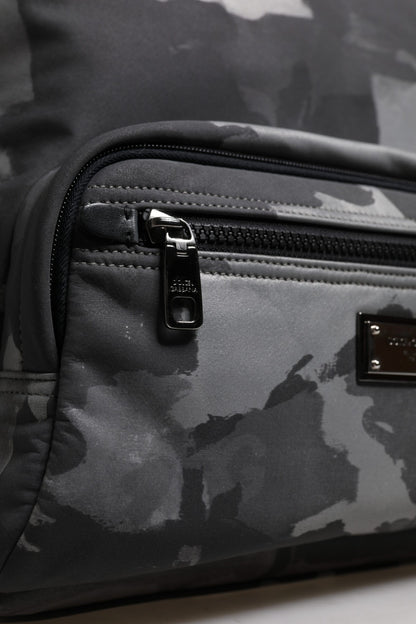 Sac à dos Dolce & Gabbana camouflage à plaque logo en coton – BAG4353
