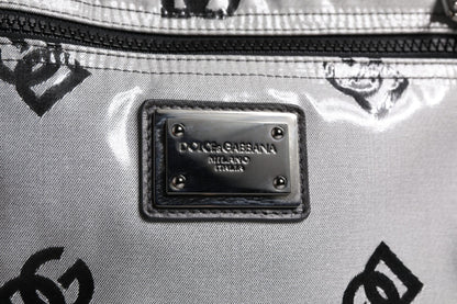 Dolce & Gabbana Sac À Dos Gris Noir Avec Plaque DG Logo Pour Homme Authentique En Stock