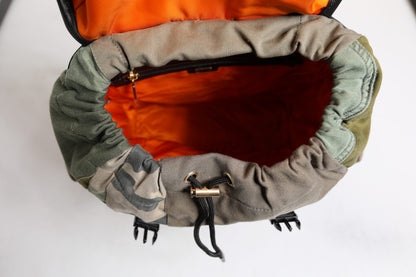 Sac à dos Dolce & Gabbana patchwork en coton vert militaire – BAG4459