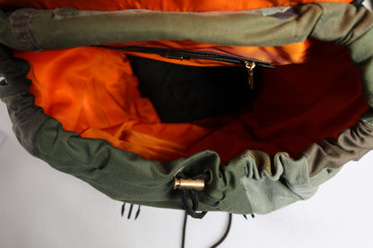 Dolce Et Gabbana Sac À Dos De Voyage Patchwork Vert Militaire Camouflage Entièrement Doublé Avec Poches