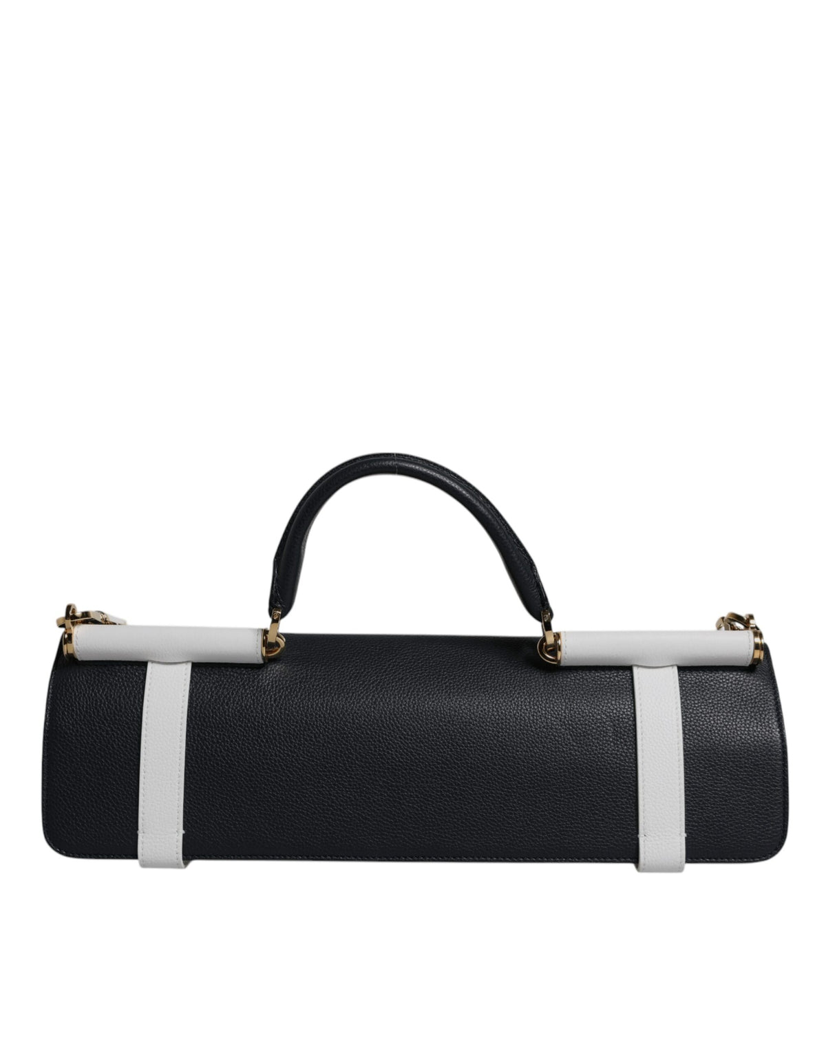 Sac porté épaule Dolce & Gabbana femme en cuir de veau bleu et blanc – BAG4395