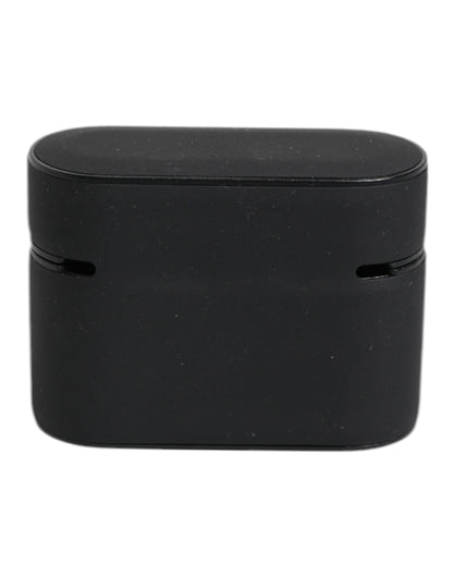 Étui AirPods Dolce & Gabbana homme logo en relief noir et vert – SMY10657