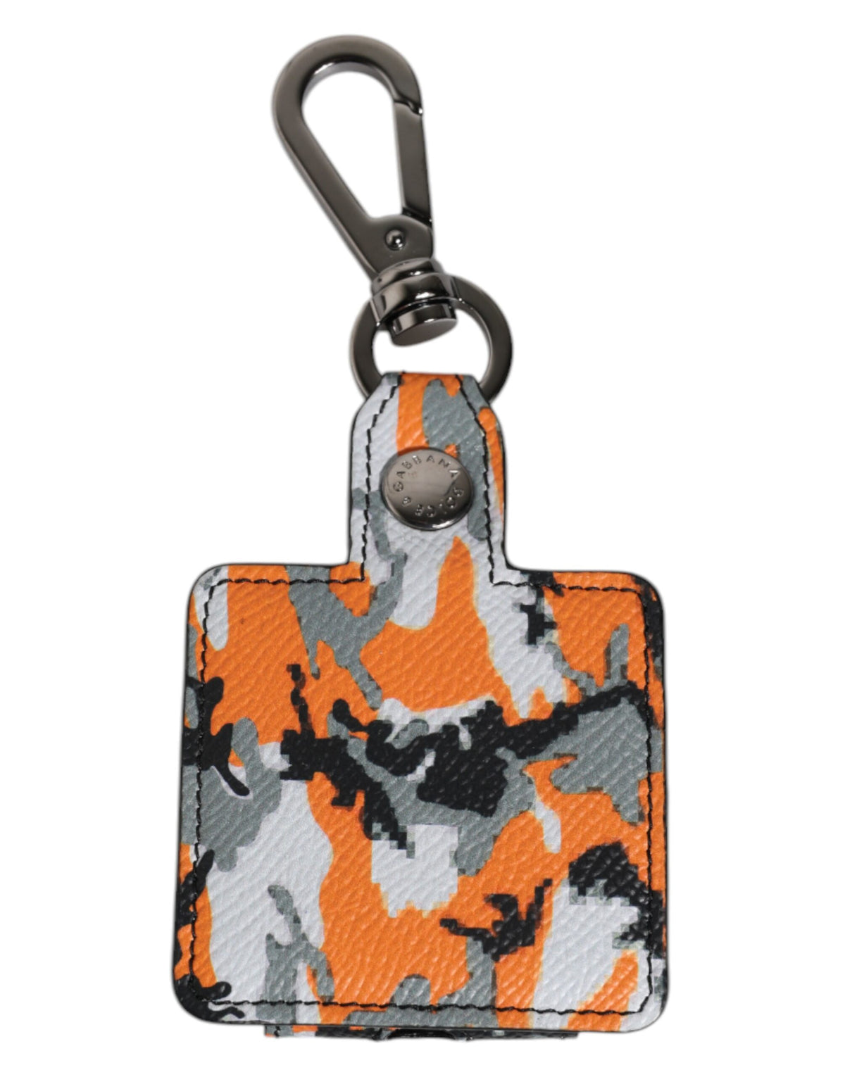 Étui AirPods Dolce & Gabbana homme camouflage en cuir de veau multicolore – SMY10699