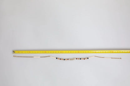 Dolce & Gabbana Black Gold Wooden Beaded Logo Pendant Necklace