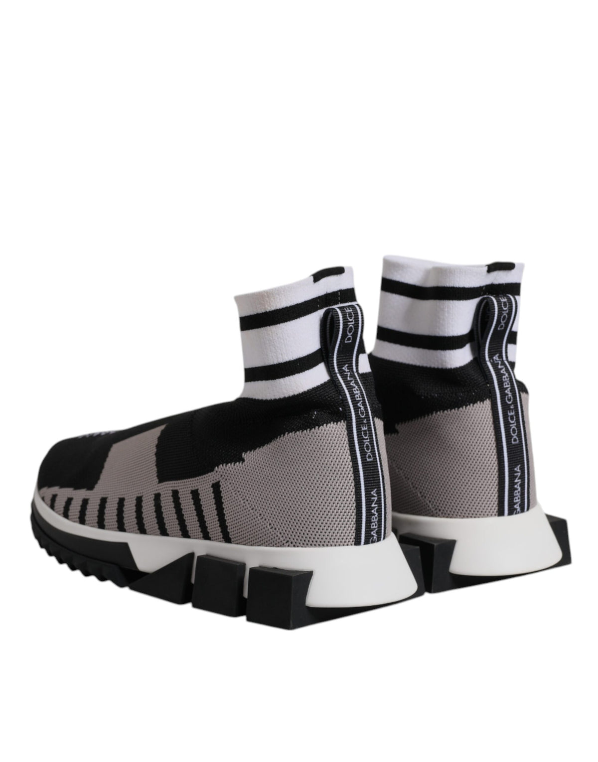 Baskets chaussettes Dolce & Gabbana femme Sorrento noir et gris – LA12550