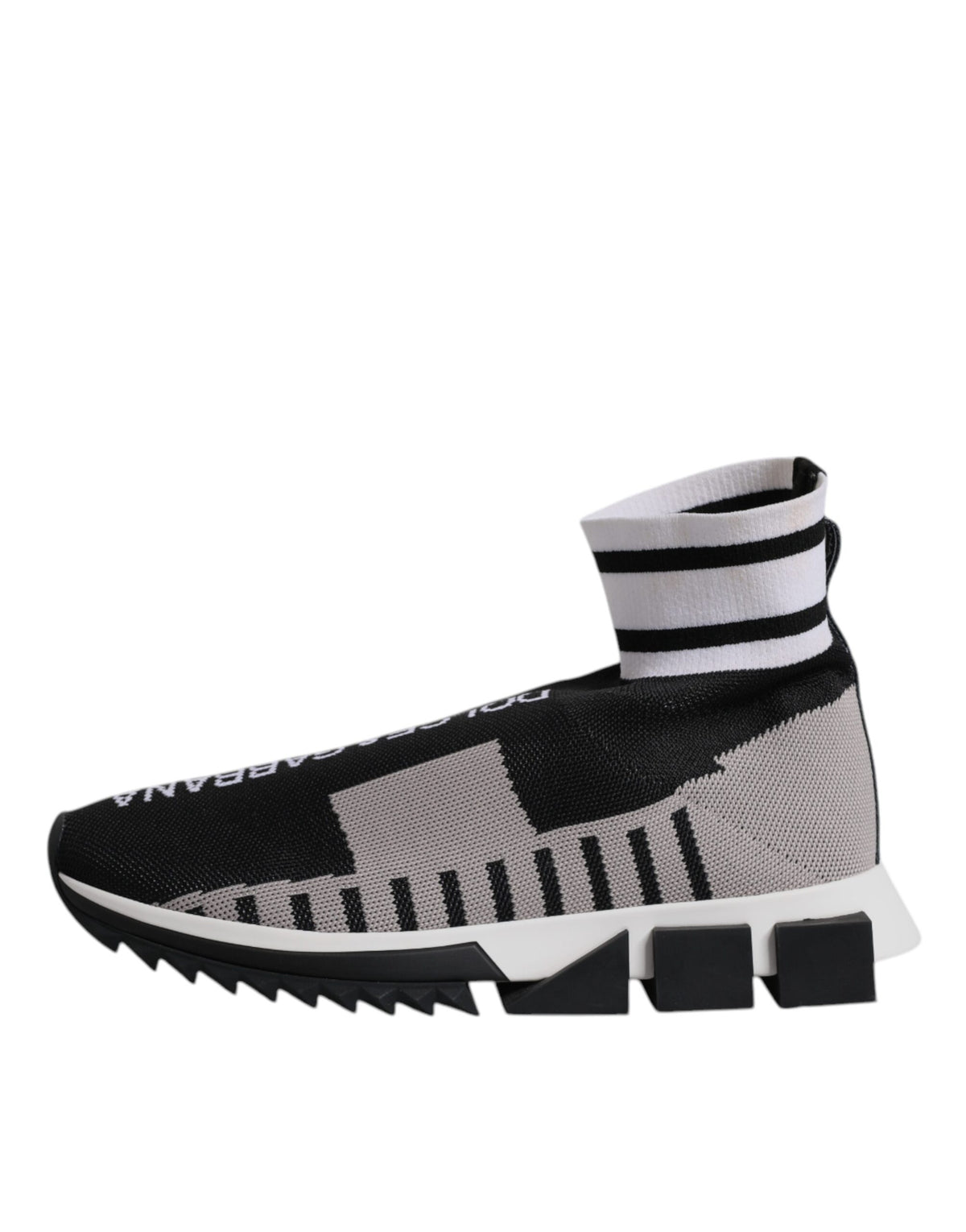 Baskets chaussettes Dolce & Gabbana femme Sorrento noir et gris – LA12550