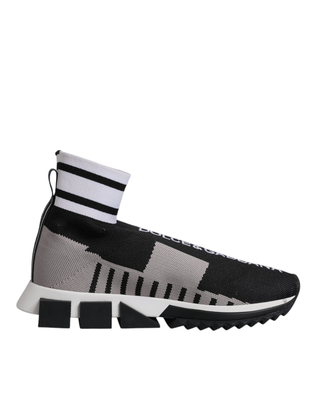 Baskets chaussettes Dolce & Gabbana femme Sorrento noir et gris – LA12550