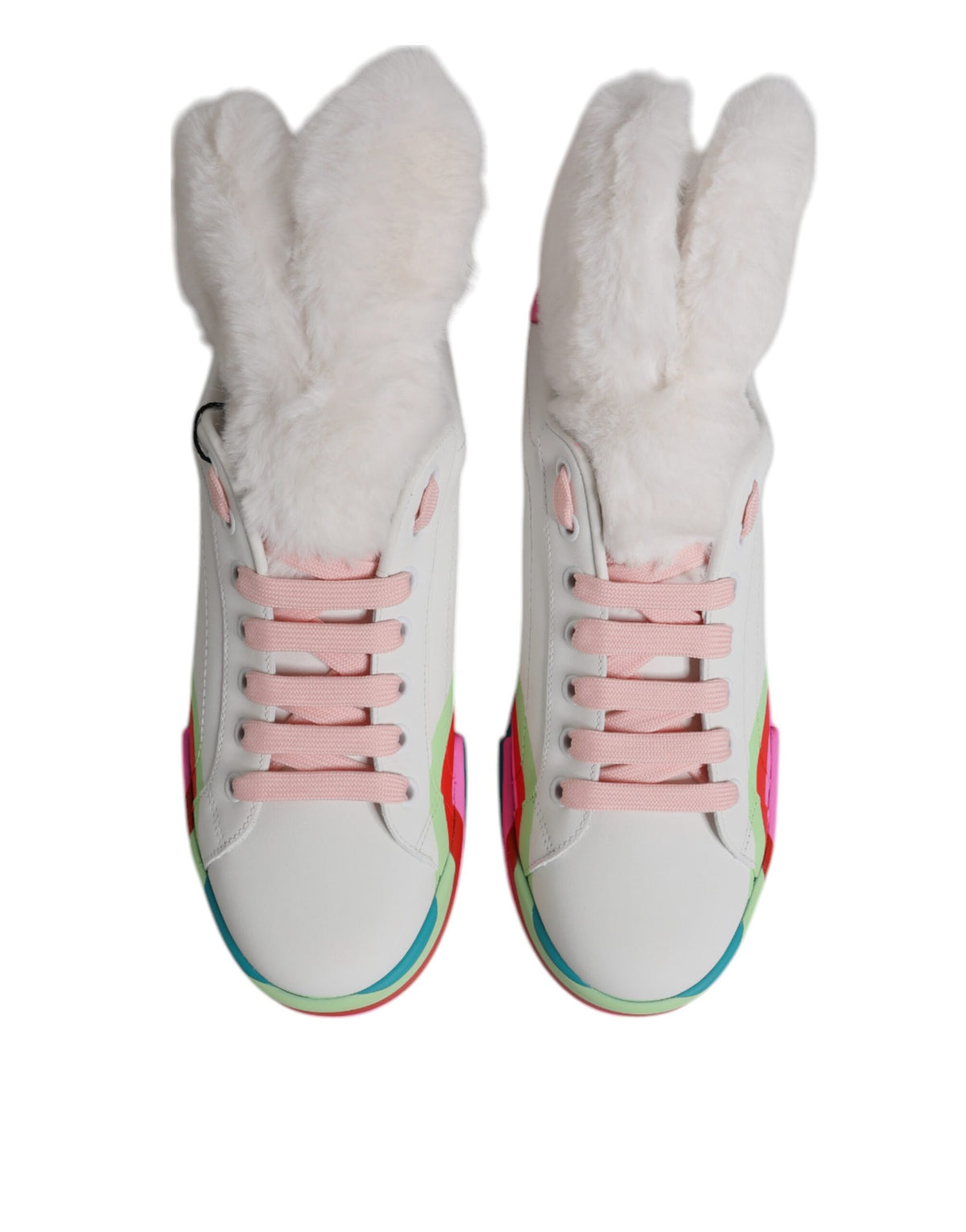 Baskets Dolce & Gabbana femme basses en cuir de veau multicolore – LA12552