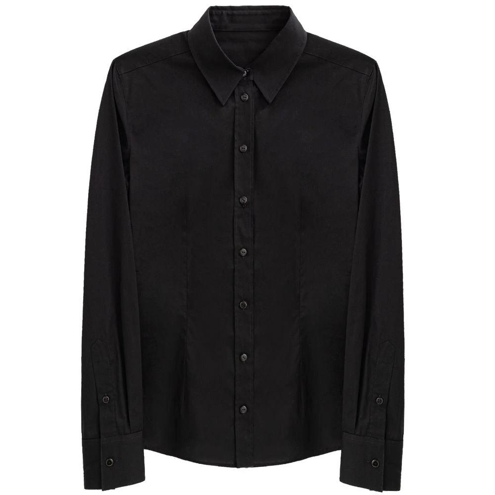Dolce & Gabbana Black Cotton Dress Shirt by Dolce & Gabbana