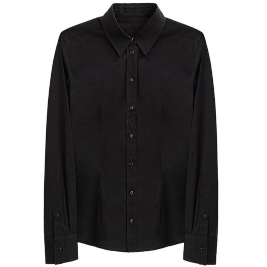 Dolce & Gabbana Black Cotton Dress Shirt by Dolce & Gabbana