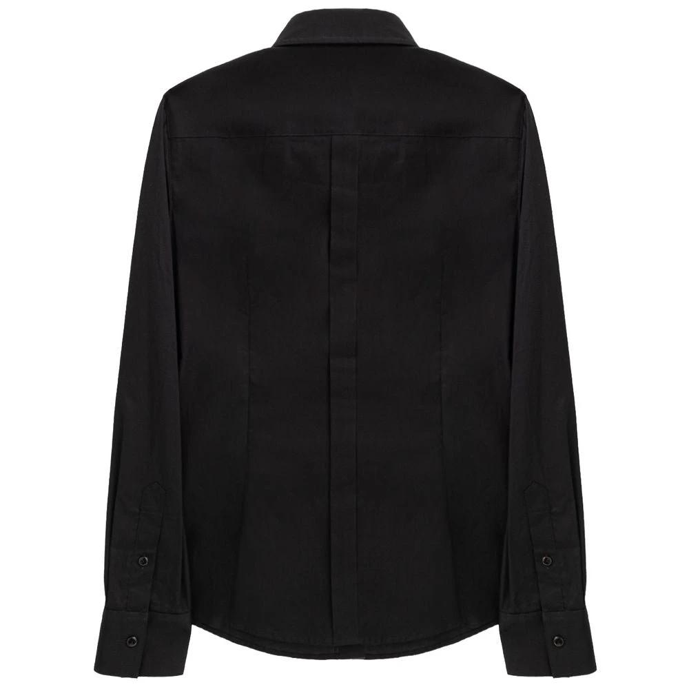 Dolce & Gabbana Black Cotton Dress Shirt by Dolce & Gabbana