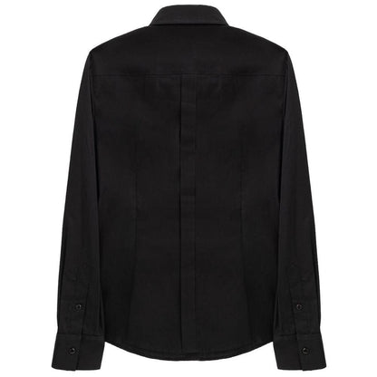 Dolce & Gabbana Black Cotton Dress Shirt by Dolce & Gabbana